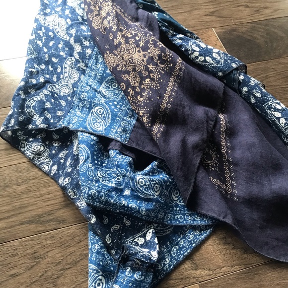 Diesel kerchief blue bandana layered lined skirt. Size 28 - Picture 6 of 6